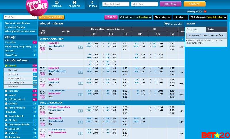 cá cược bóng đá happyluke