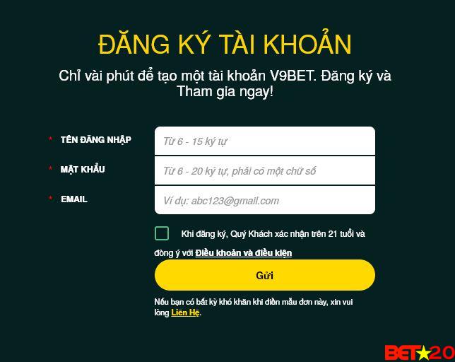 đăng ký v9bet có khó không