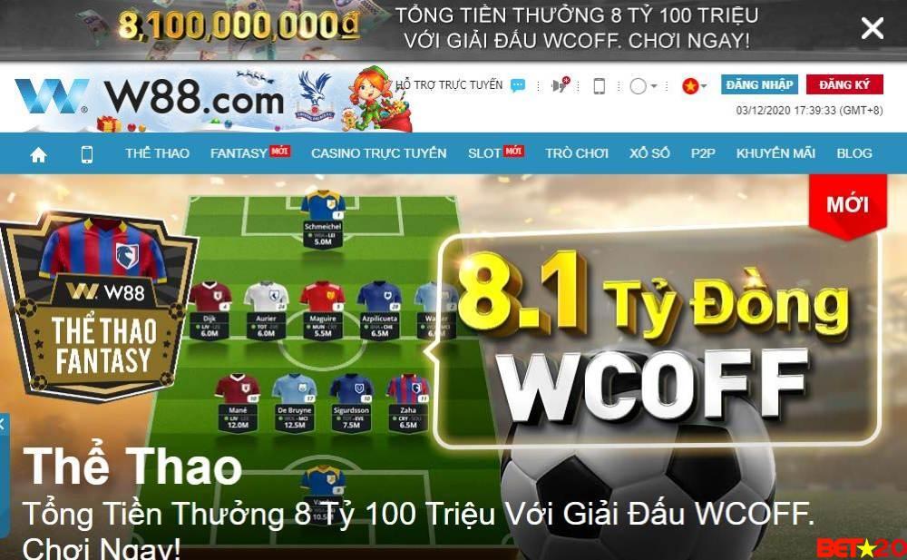 trang cá độ bóng đá w88
