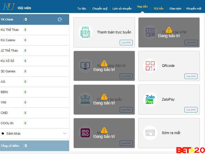 gửi tiền kubet có khó không