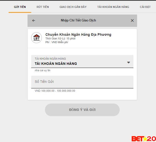 gửi tiền ngân hàng địa phương 188bet