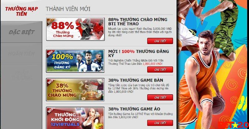thể thao - cược bóng đá 12bet