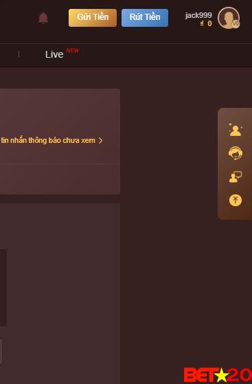Liên hệ trên giao diện Pc máy tính