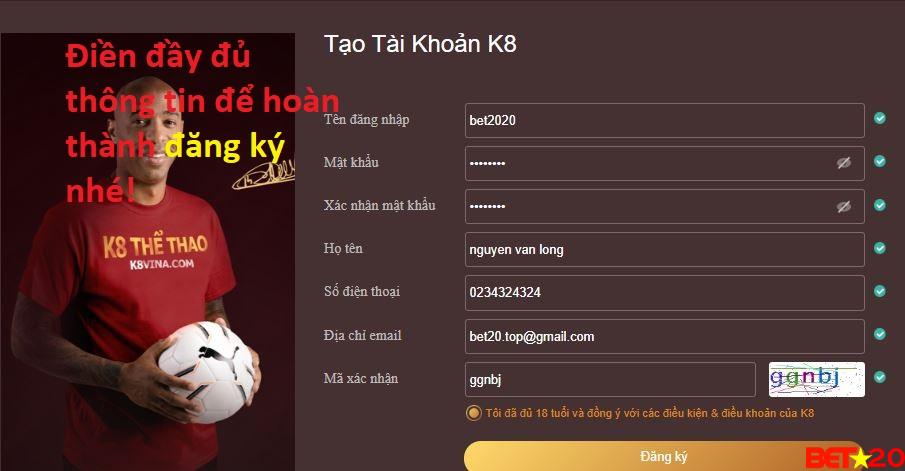 đăng ký tài khoản bet dota 2 tại bet20