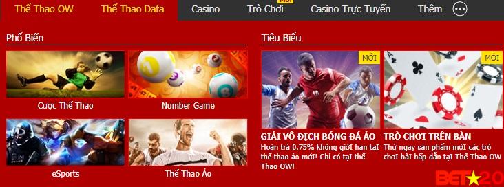 cá cược thể thao dafabet ra sao