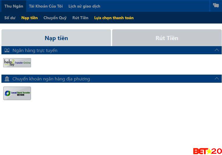 nạp tiền của nextbet như thế nào