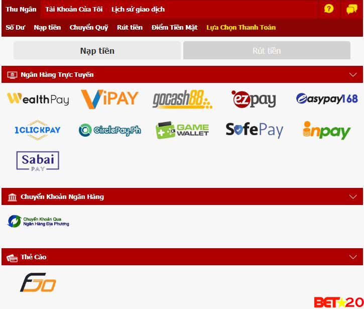 nạp tiền dafabet như thế nào