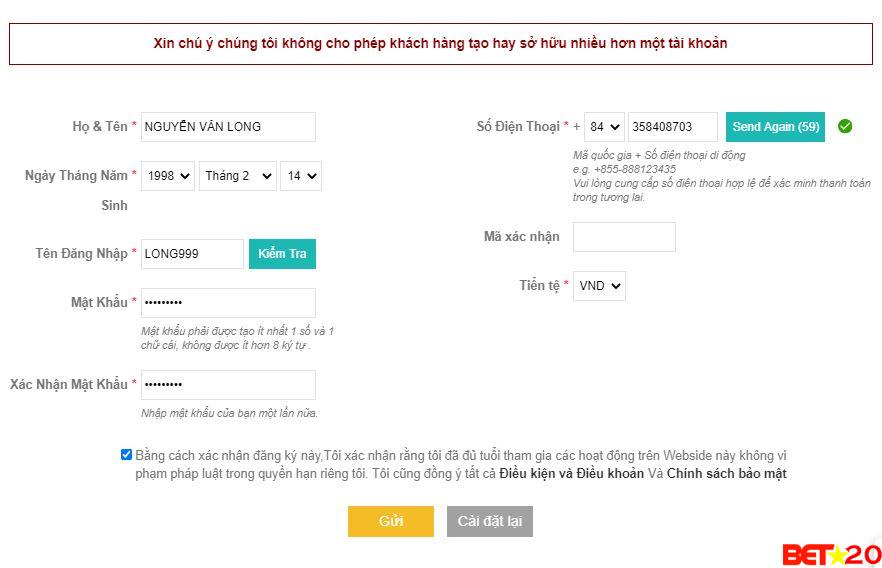 đăng ký tinycat99