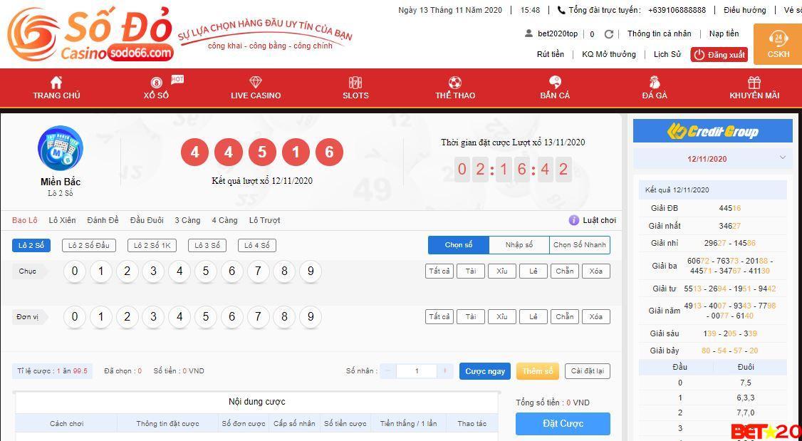 cá cược sổ xổ tại sodo66