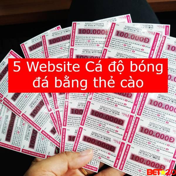 cá độ bóng đá bằng thẻ cào điện thoại
