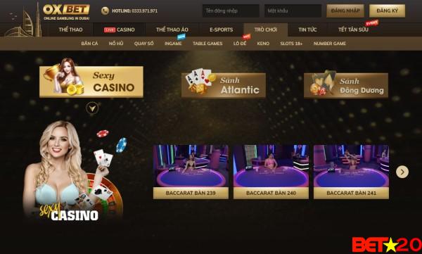 casino trực tuyến oxbet