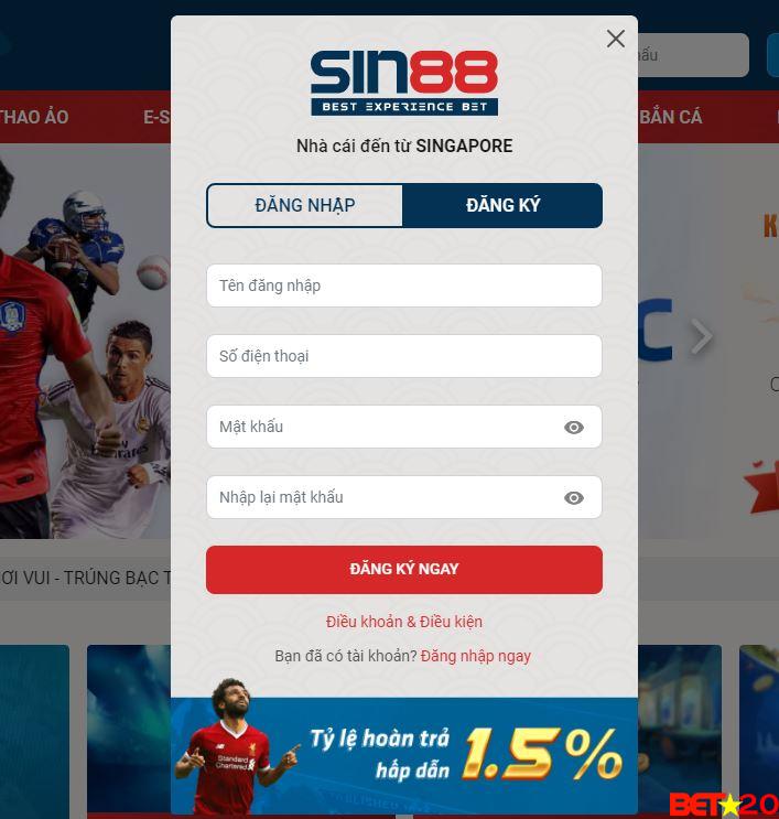 đăng ký sin88 có khó không