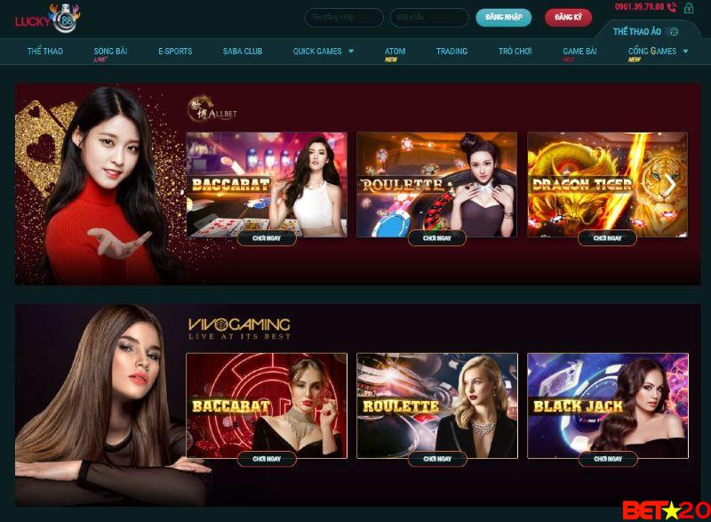 Casino trực tuyến lucky88