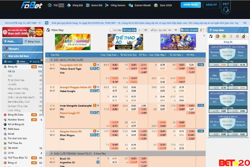 thể thao - cược bóng đá Fabet