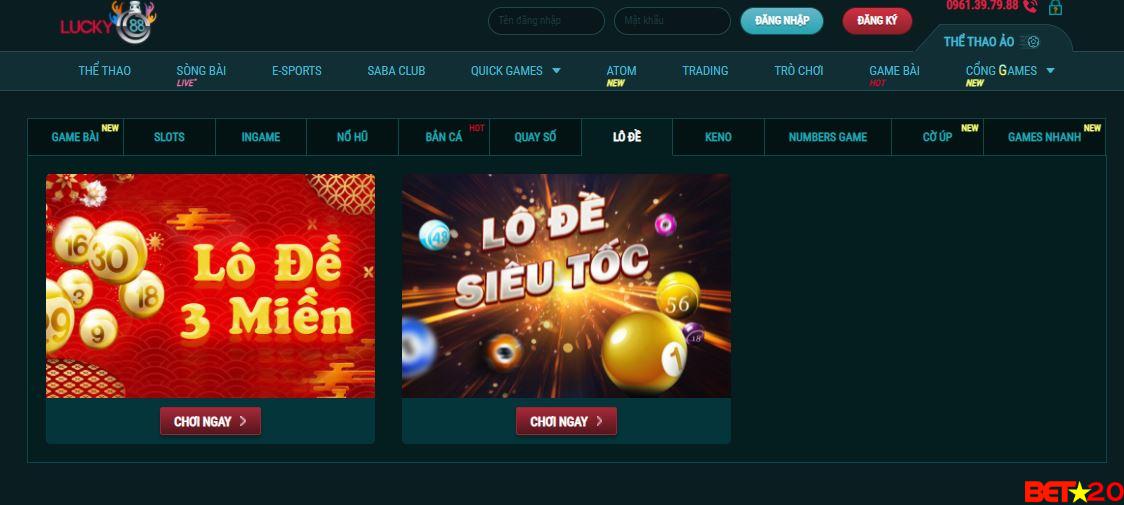 xổ số - lô đề lucky88