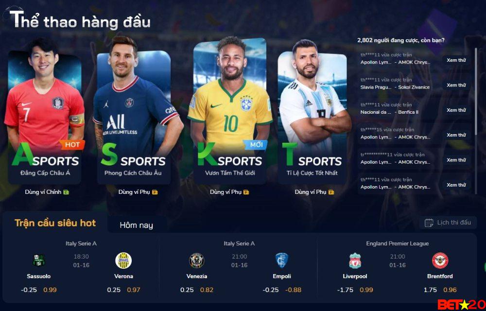 cá cược thể thao hấp dẫn