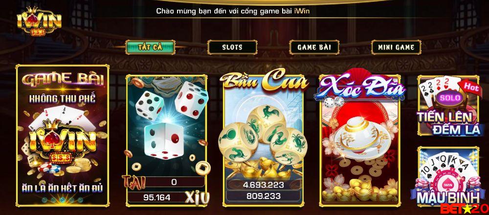 đa dạng game hấp dẫn trong năm 2022 tại iwin