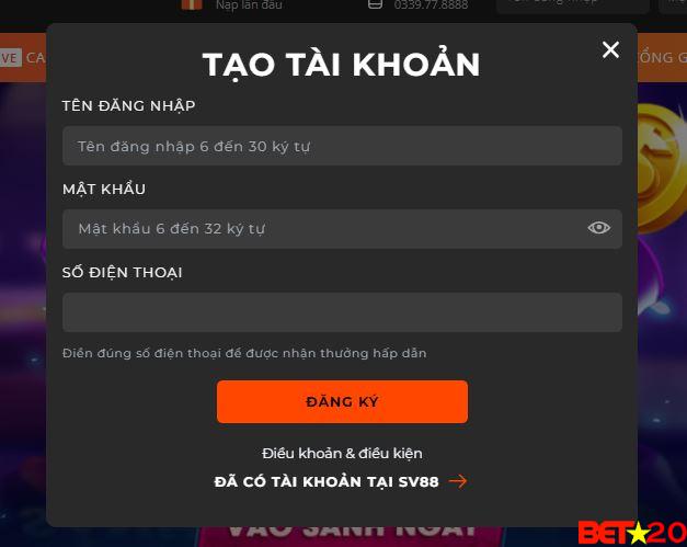 đăng ký sv88 có khó không