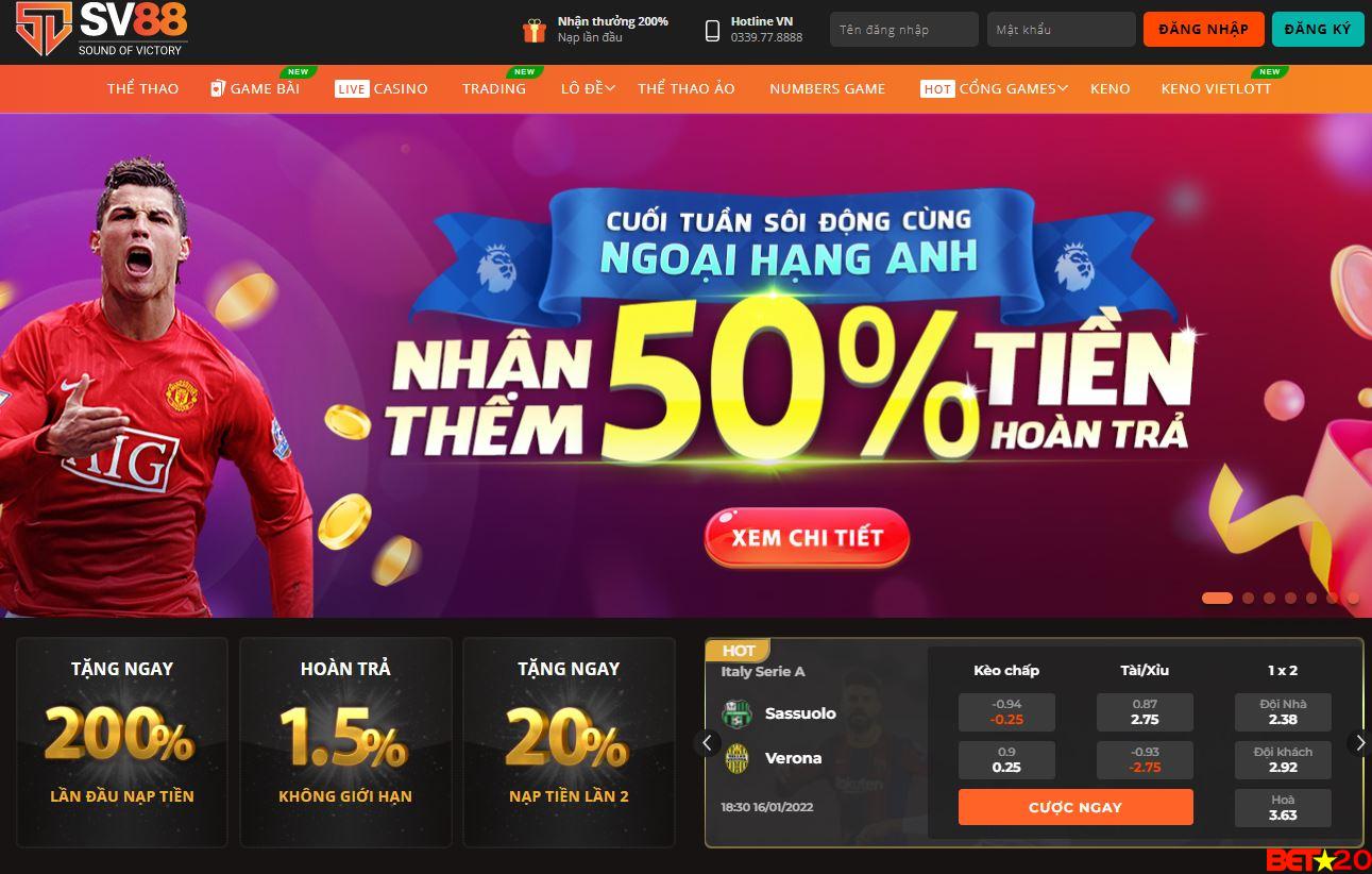 sv88 trang chủ nhà cái tại bet20