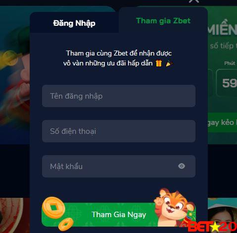 zbet đăng ký