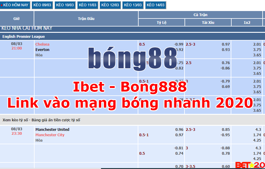 ibet bong888 link vao 2020